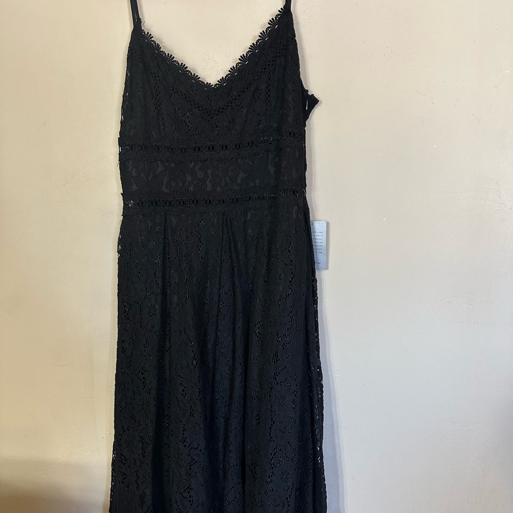 NSR black Lace‎ Midi Dress - Picture 6 of 6